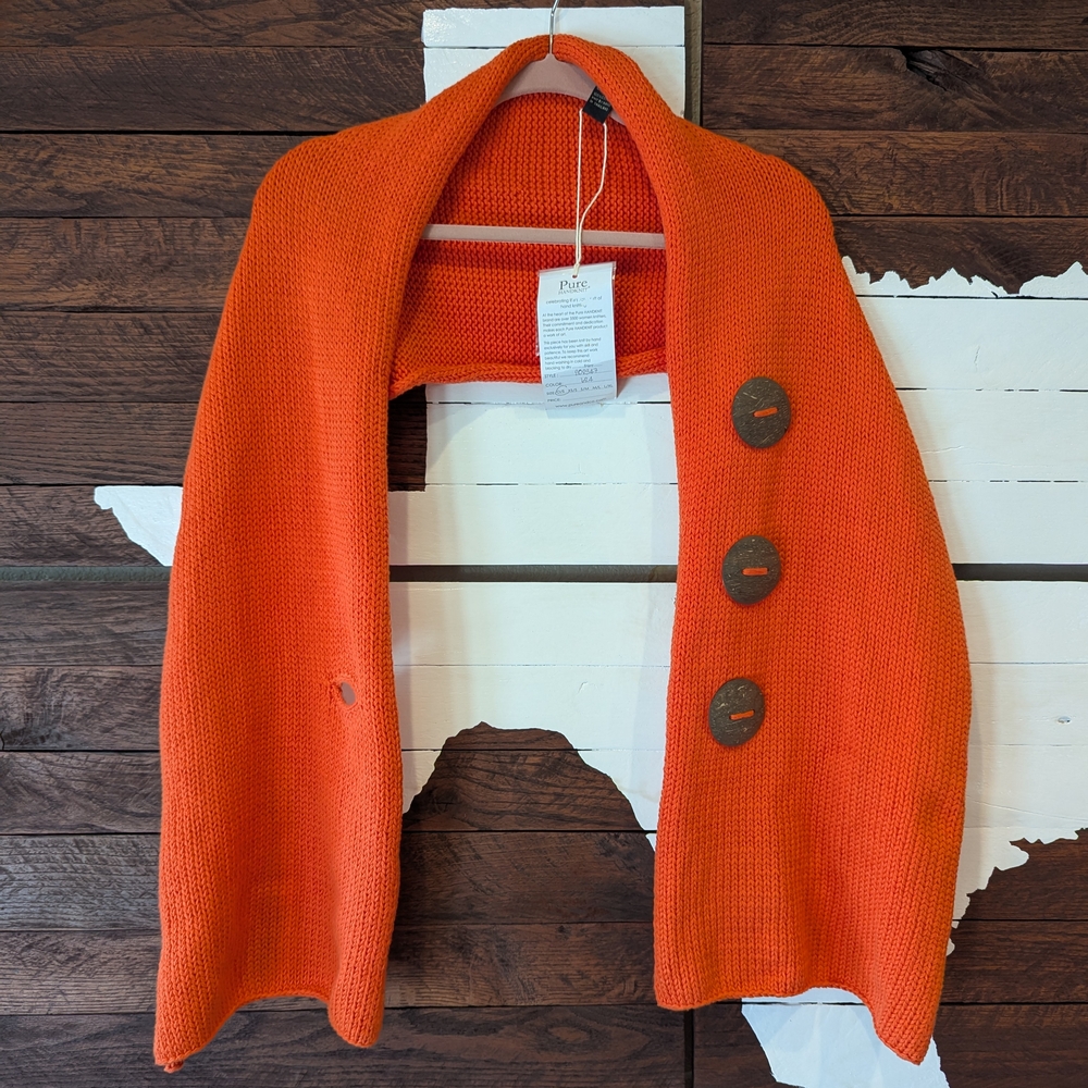 Pure Tennessee Orange Knit Scarf